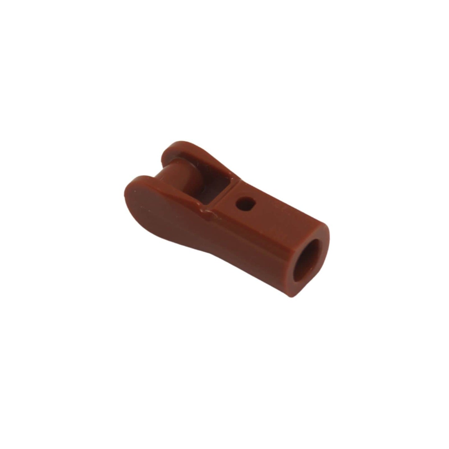 LEGO® Stangenhalter mit Griff, Griff-Element zum Halten von Werkzeugen, Waffen oder Zubehör, rötlichbraune Farbe