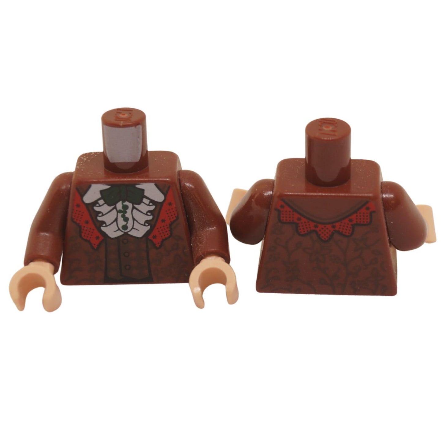 LEGO Bilbo Baggins Robe Torso 973pb3701c01 giacca marrone rossiccio vista frontale e posteriore