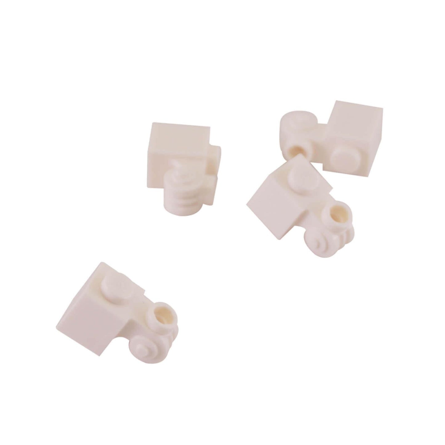 LEGO modified brick 1x1 scroll hollow stud part 20310 white