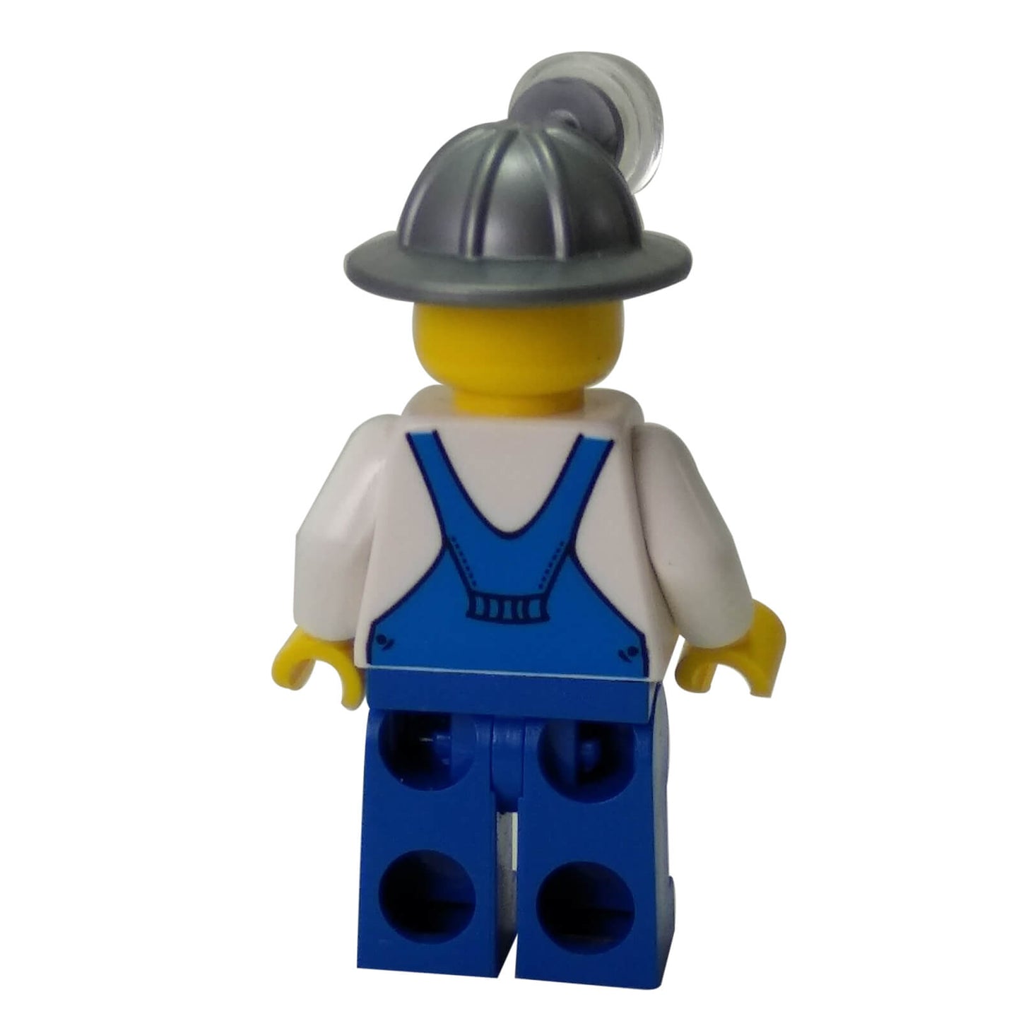 LEGO® City Miner cty0310 with Blue Overalls Blue Legs Mining Helmet Crooked Smile and Scar
backside