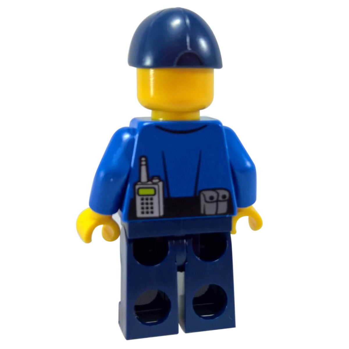 Back of LEGO City Police Officer cty0454 showing printed radio and utility pouch