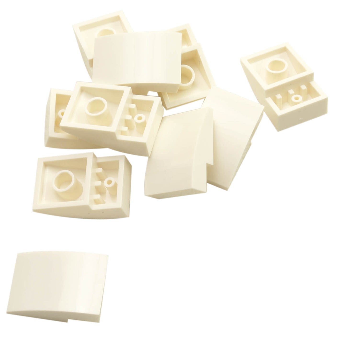 LEGO curved slope 3x2 24309 smooth surface element, white