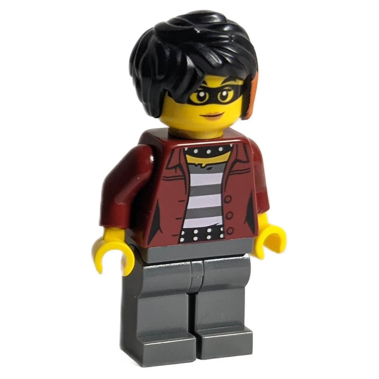 LEGO Daisy Kaboom minifigure cty1123 with red jacket glasses and black hair