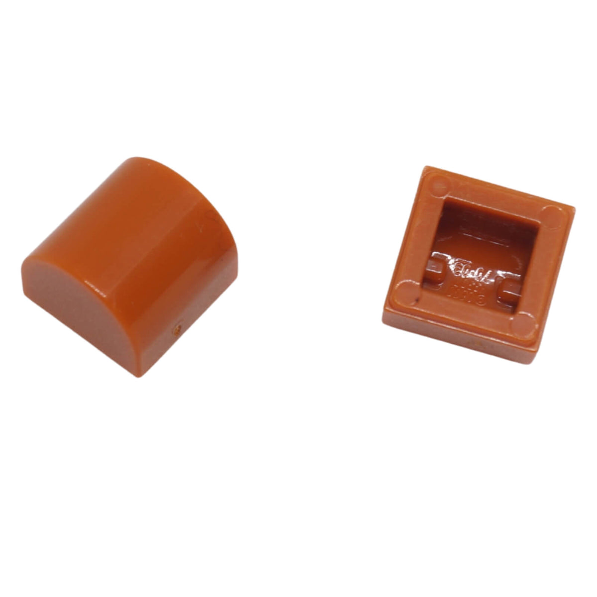 LEGO® Double Curved Slope 1 x 1 Part 49307 in Dark Orange