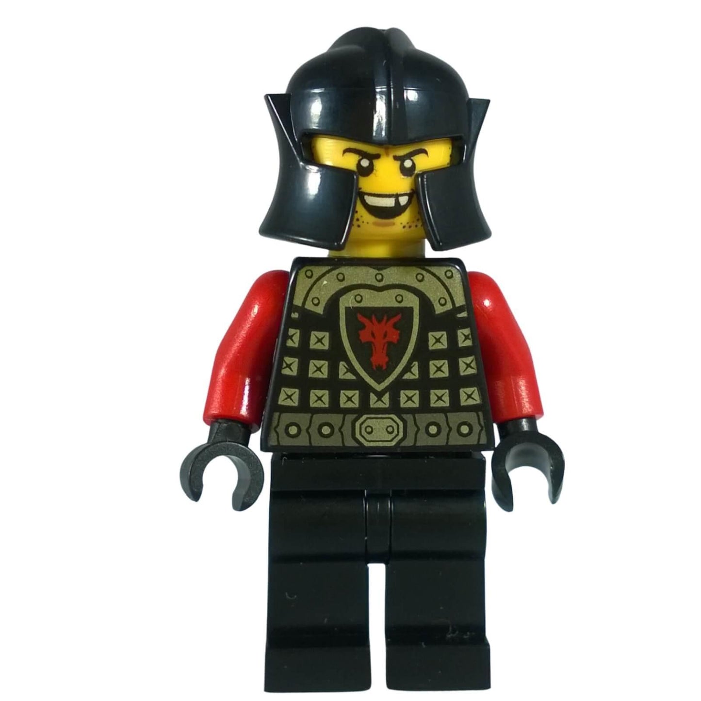 LEGO Dragon Knight minifigure cas528 castle soldier scale armor red crest