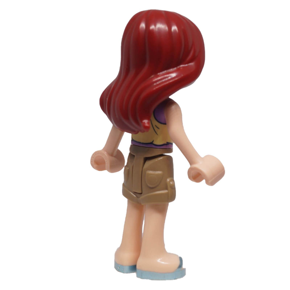 LEGO® Friends Paisley minidoll frnd0817 rear view showing long hair and back clothing details