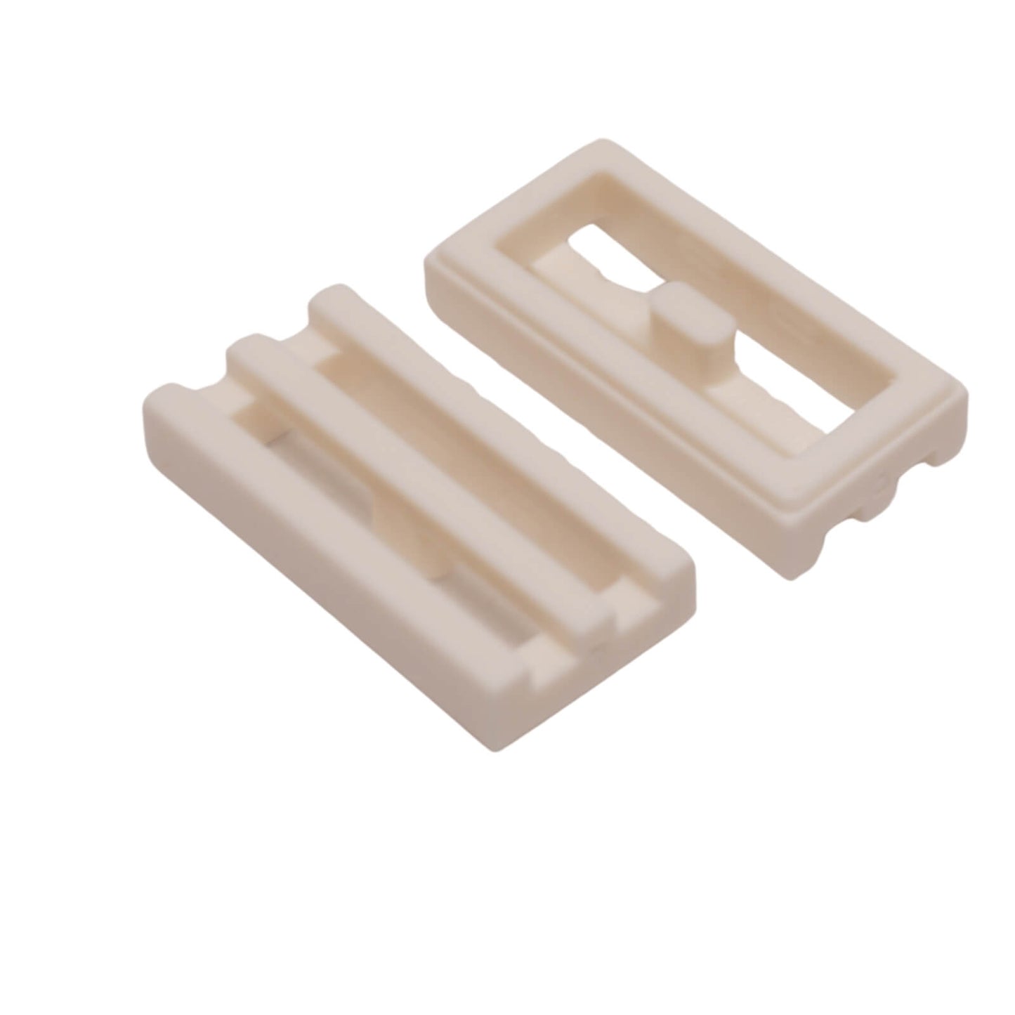 LEGO grille tile 1x2 modified groove vent pattern 2412b white