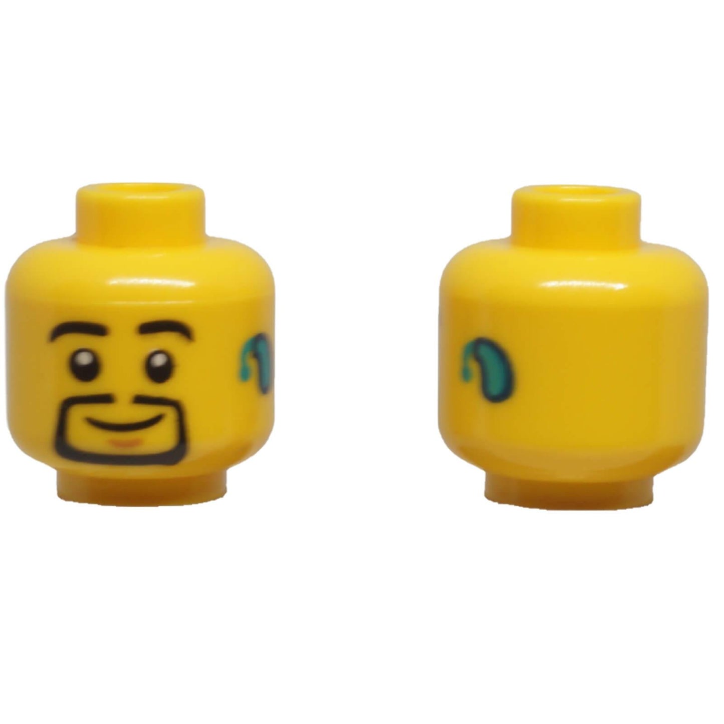 LEGO® Minifigure Head 3626pb3201 with Hearing Aid and Goatee