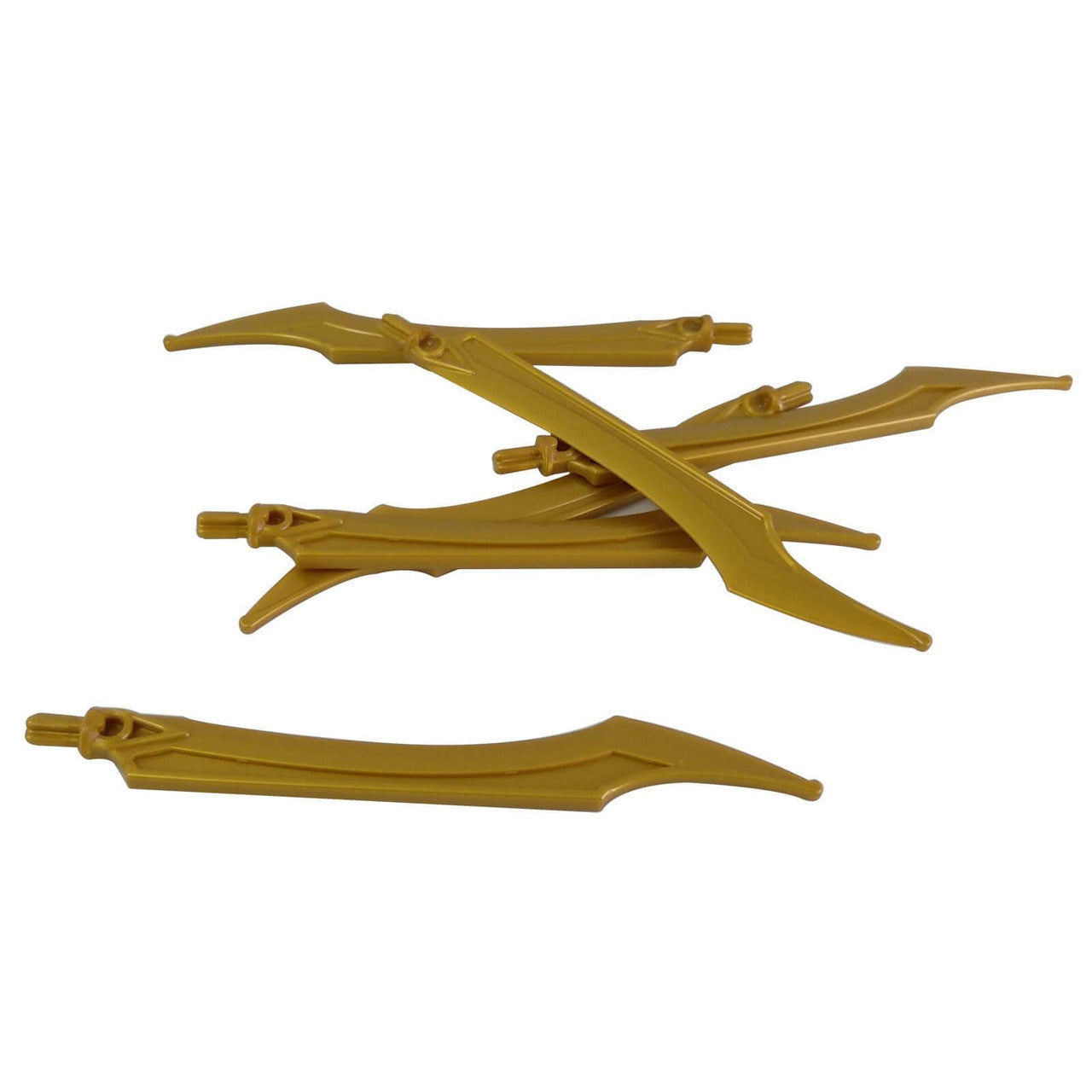 Gold Hero Factory blades with curved tips, 11305.
