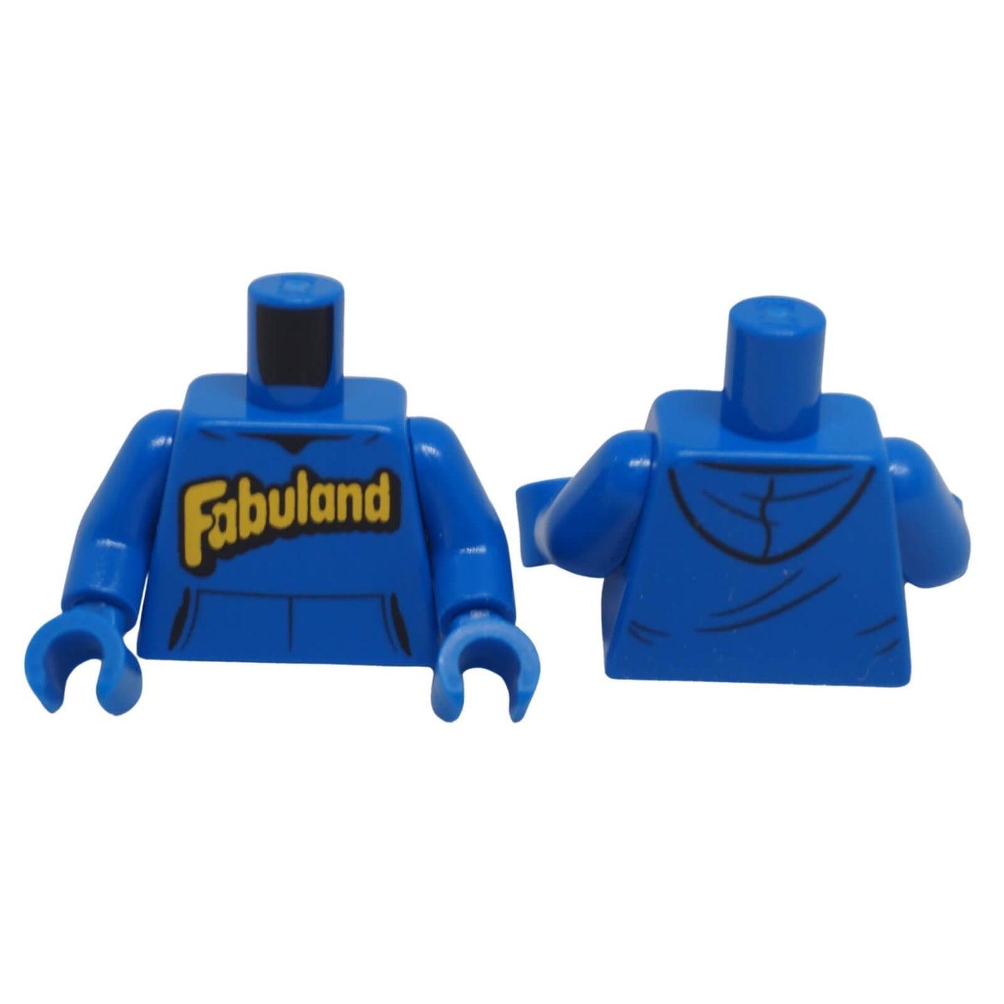 LEGO blue hoodie torso with yellow Fabuland logo pattern 973pb6135c01