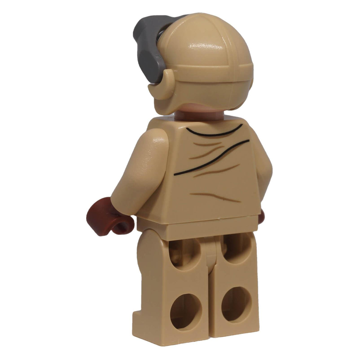 LEGO® Indiana Jones Fighter Pilot minifigure iaj048 rear view showing helmet and printed uniform details