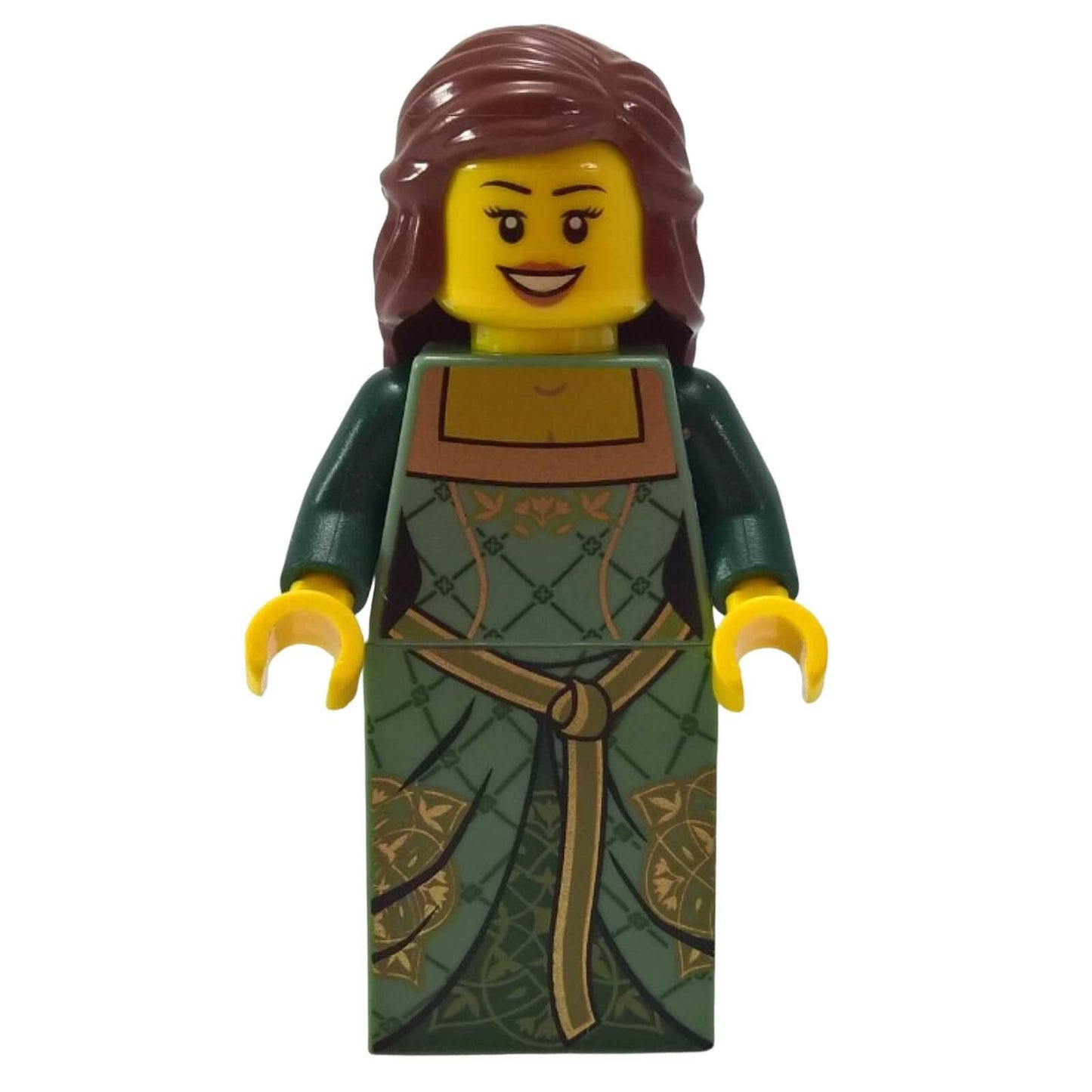 LEGO Kingdoms Green Princess minifigure cas503 with detailed green dress