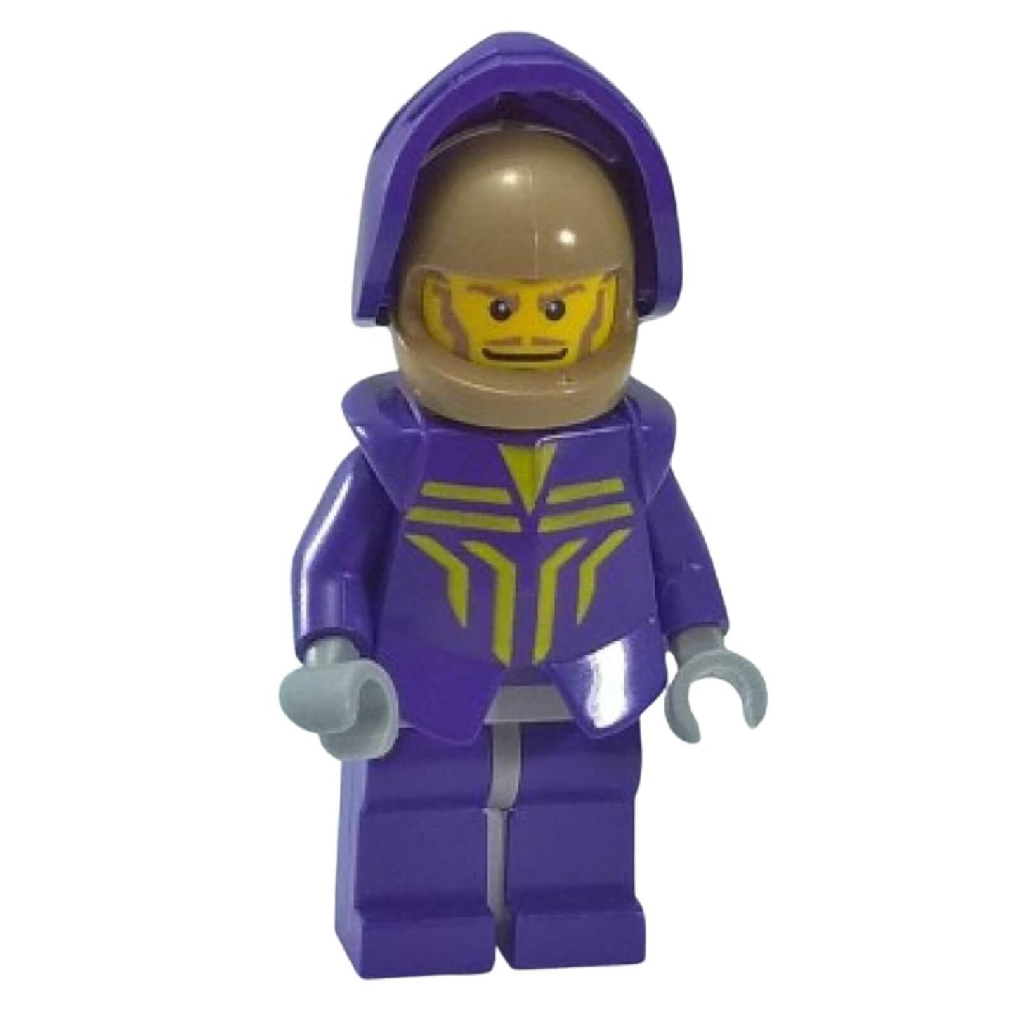 LEGO Knights Kingdom Danju minifigure cas262 purple armor with helmet open