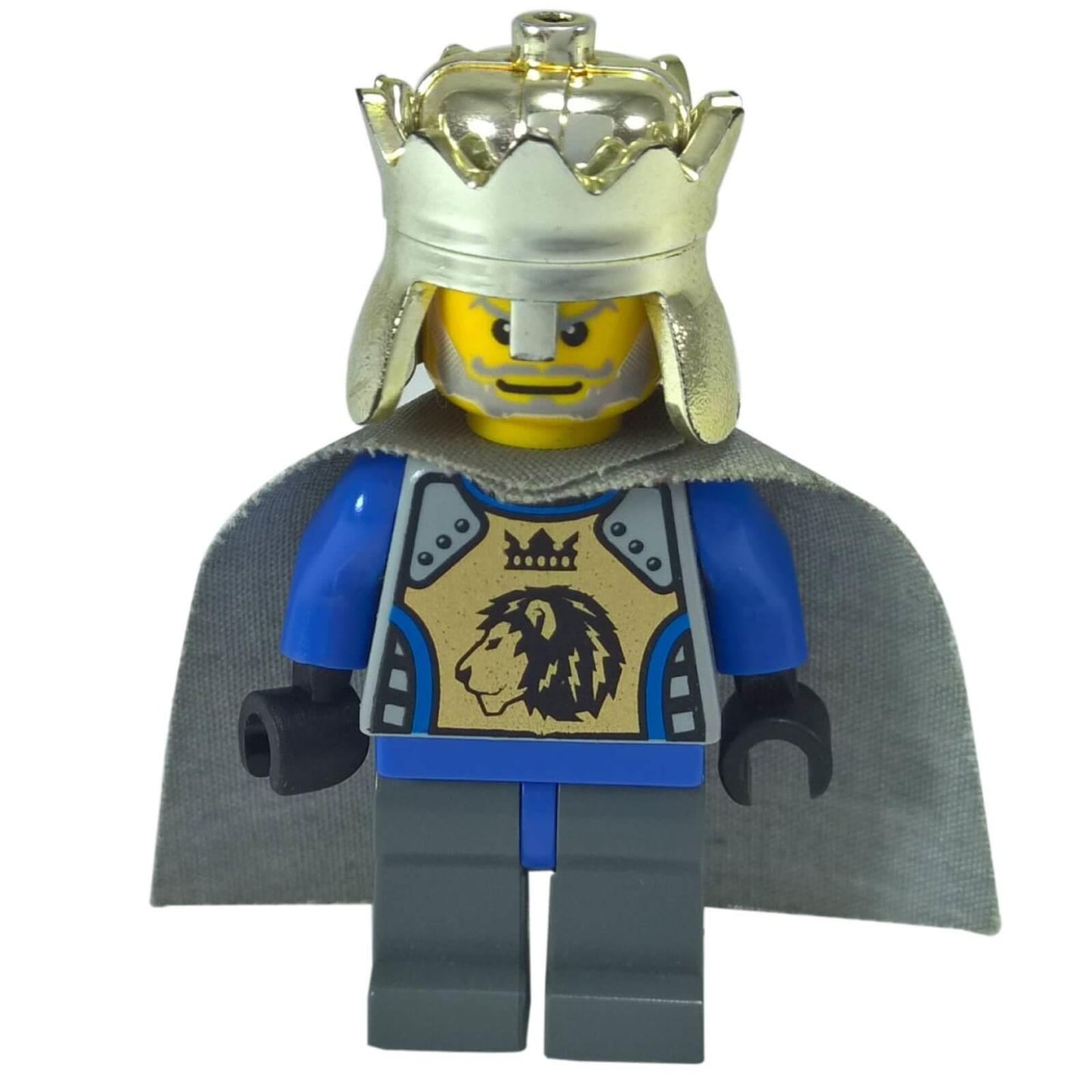 LEGO Knights Kingdom King Mathias minifigure cas274 with cape and crown helmet