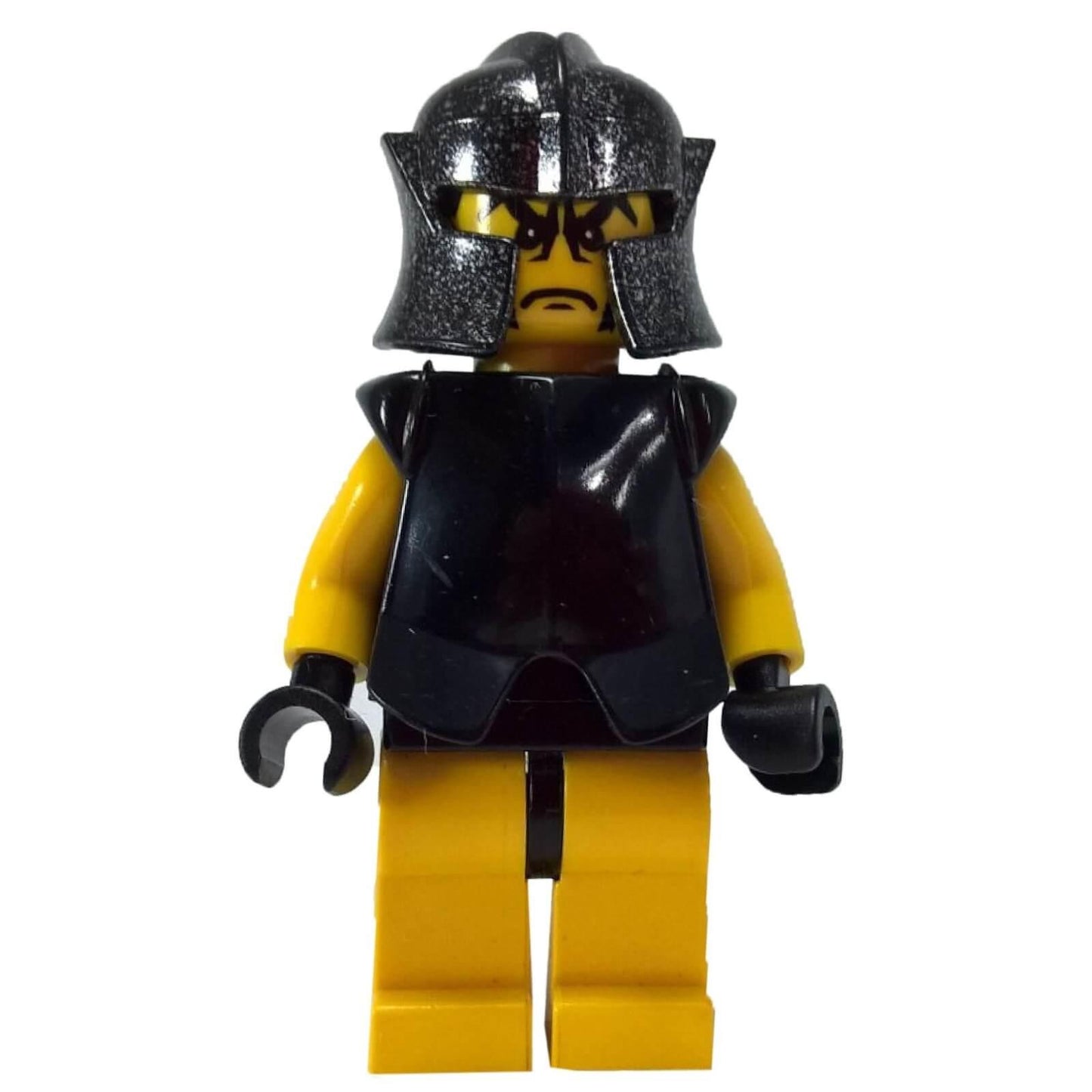 LEGO Knights Kingdom Rogue Knight minifigure cas311 with black armor and speckled helmet