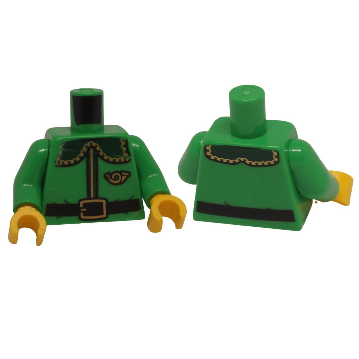 LEGO mail carrier coat torso with mail horn emblem and belt pattern 973pb5877c01
