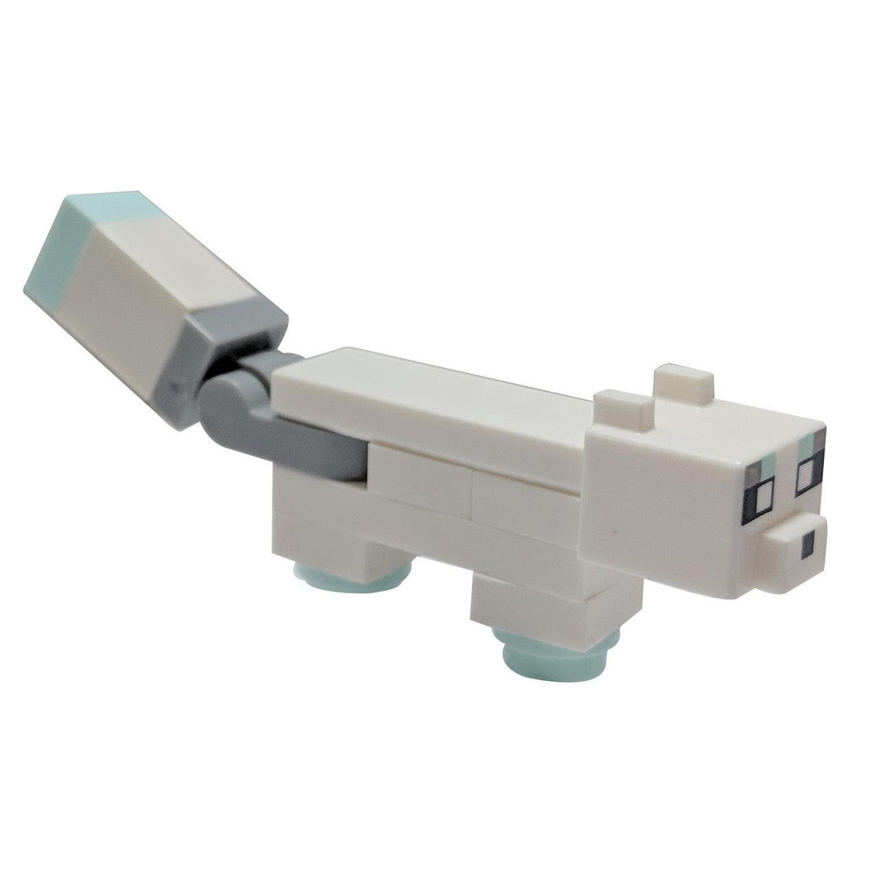 LEGO Minecraft Arctic Fox brick built white animal figure minefox03 snowy biome