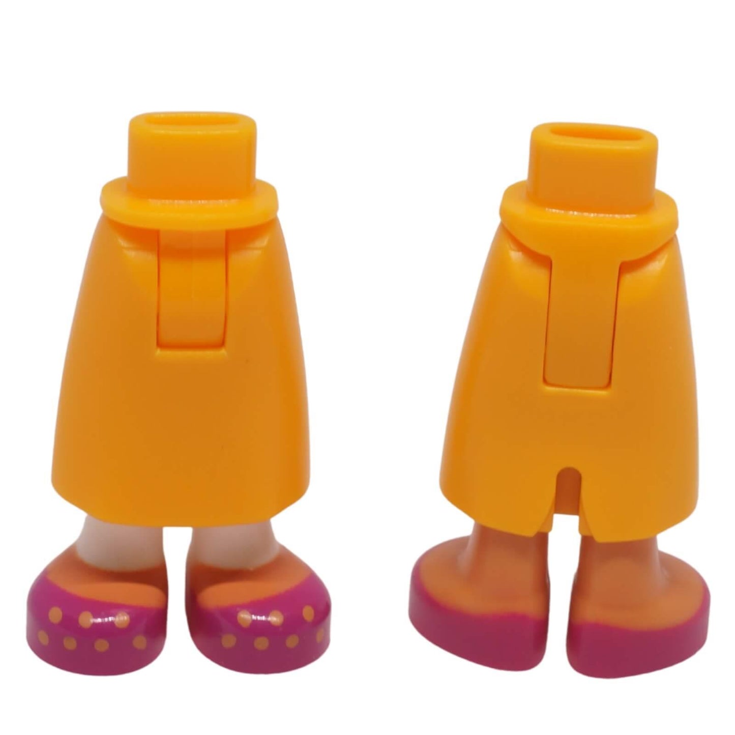 LEGO mini doll legs long skirt with printed dotted shoes 59595c00pb34
