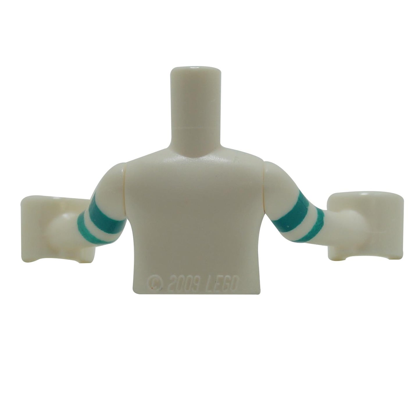 LEGO mini doll torso FTGpb212c01 white jumpsuit with magenta stripe front and back