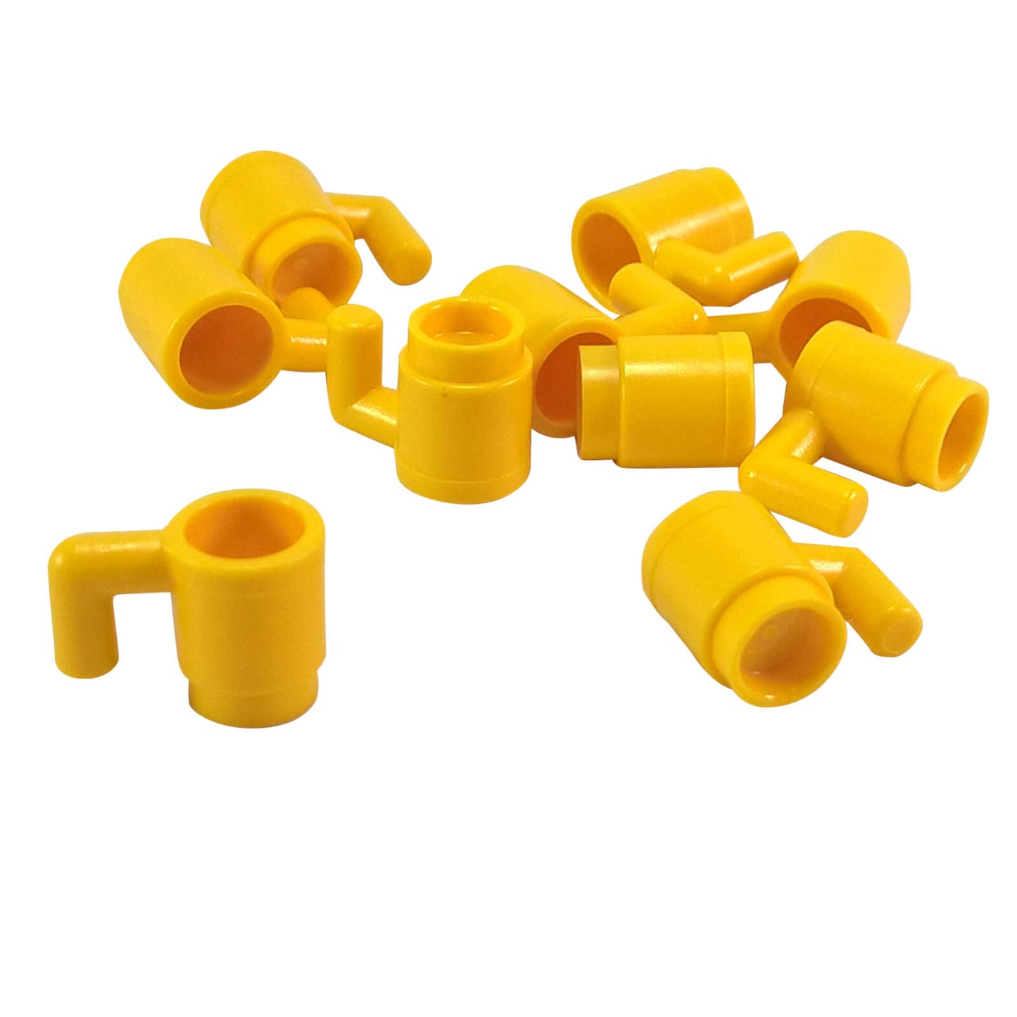 LEGO® Minifigure Cup 3899 transparent mug accessory with side handle yellow