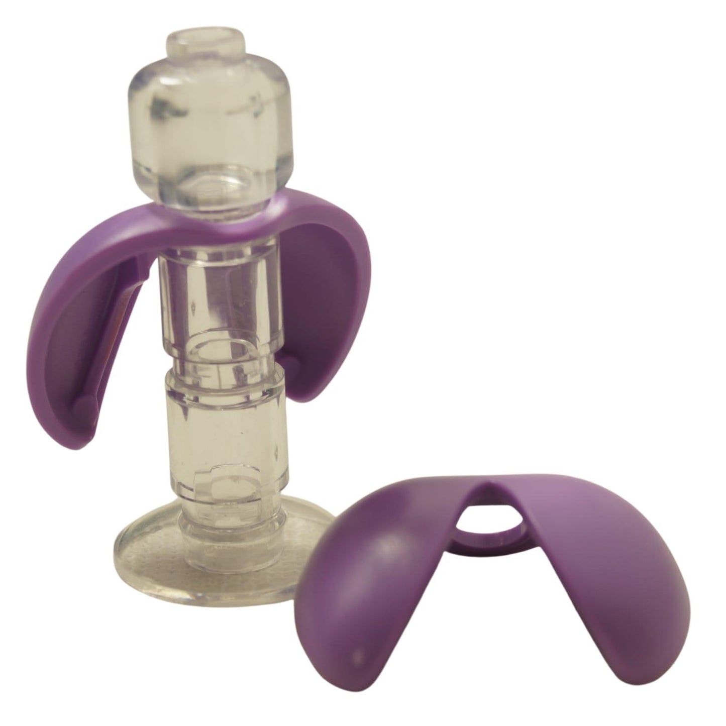 LEGO® minifigura alas de escarabajo insecto con diseño de panel texturizado y orificio para el cuello, utilizado para personajes de fantasía o criaturas, color lavanda medio