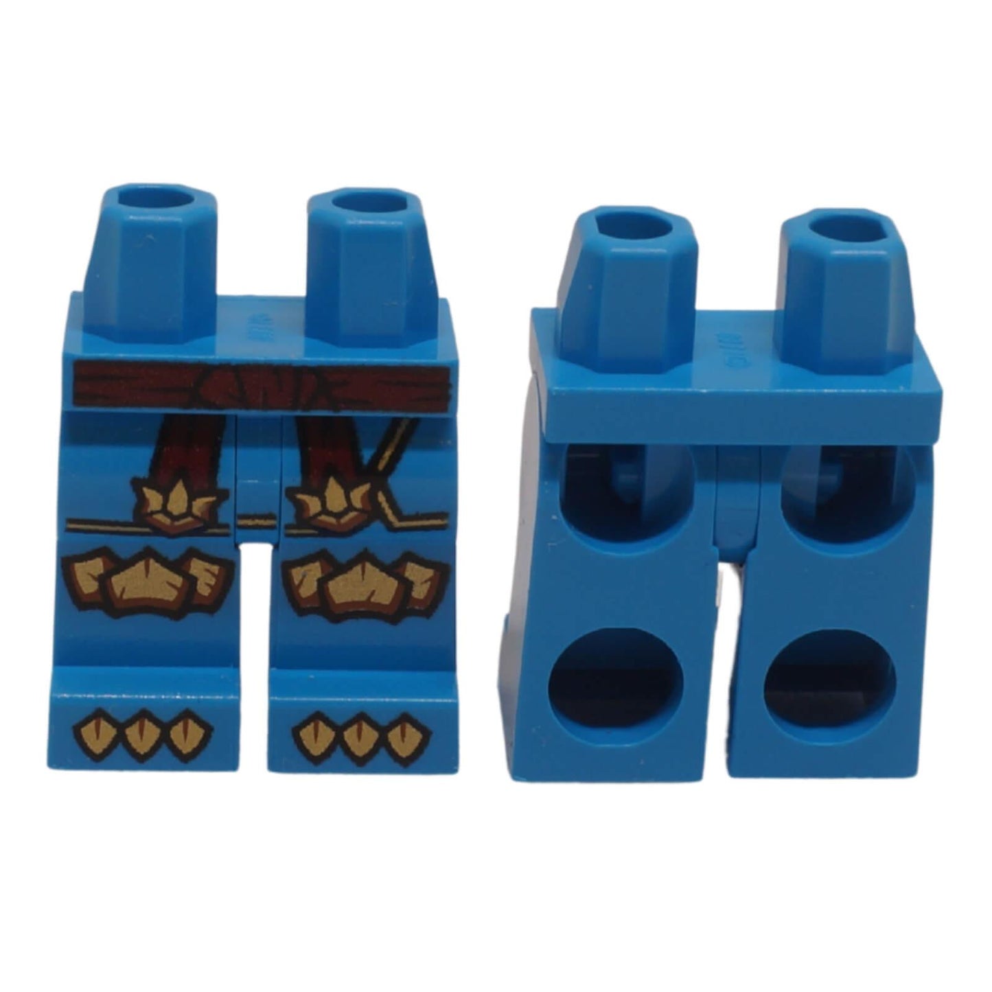 LEGO minifigure legs 970c00pb1895 with sash and gold pattern