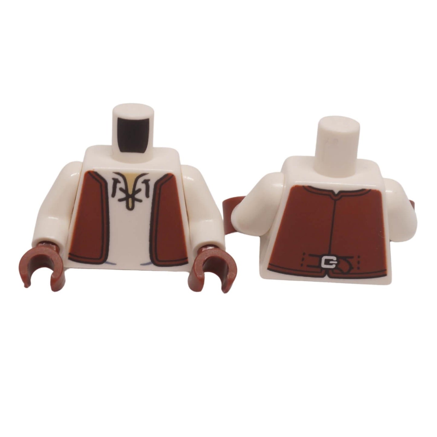 LEGO minifigure torso with open vest and lace shirt print 973pb6229c01