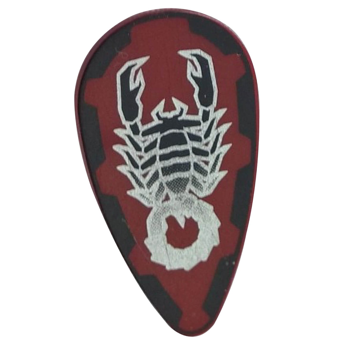LEGO® ovoid minifigure shield 2586px16 with silver and black scorpion emblem