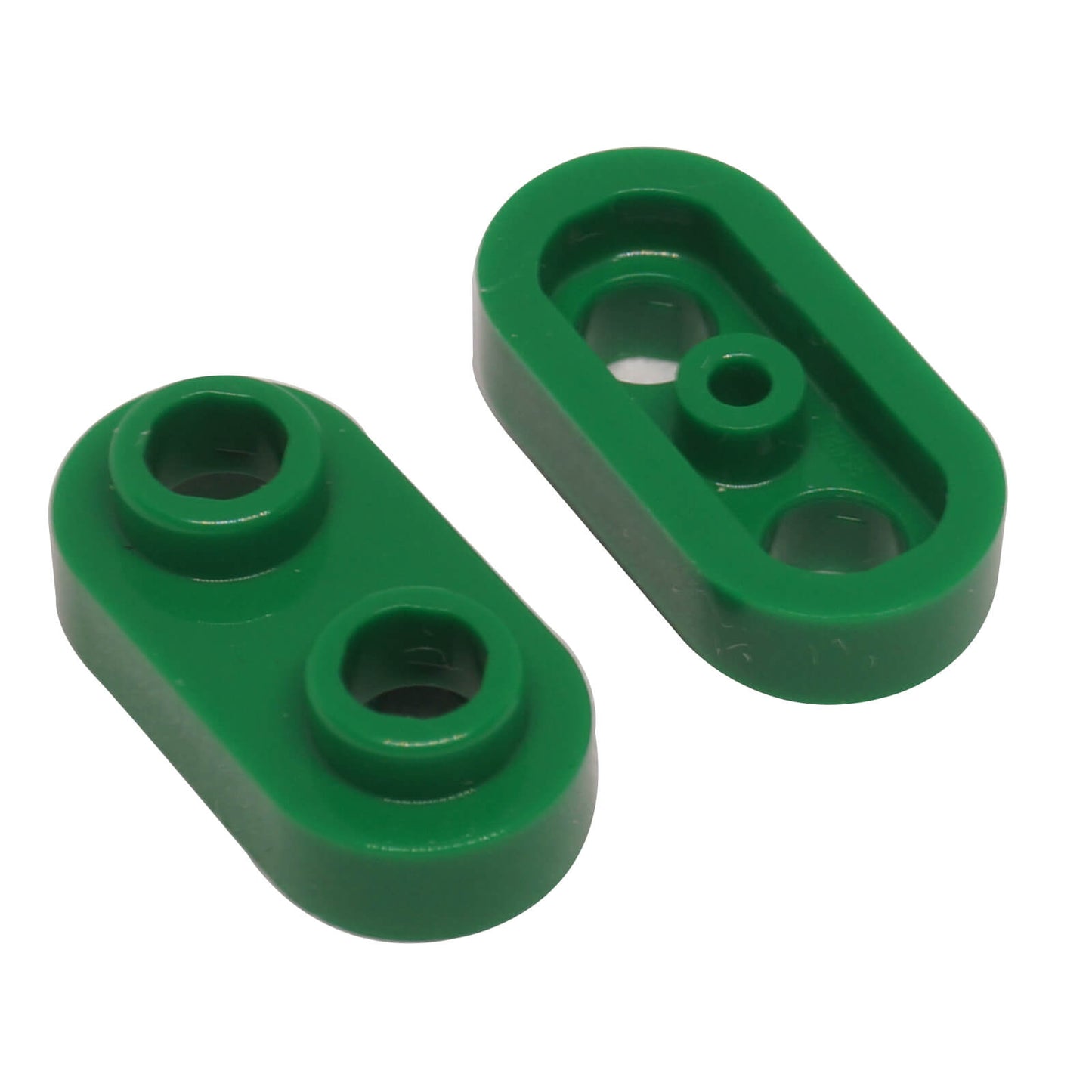 LEGO modified plate 1x2 rounded with open studs part 35480 green
