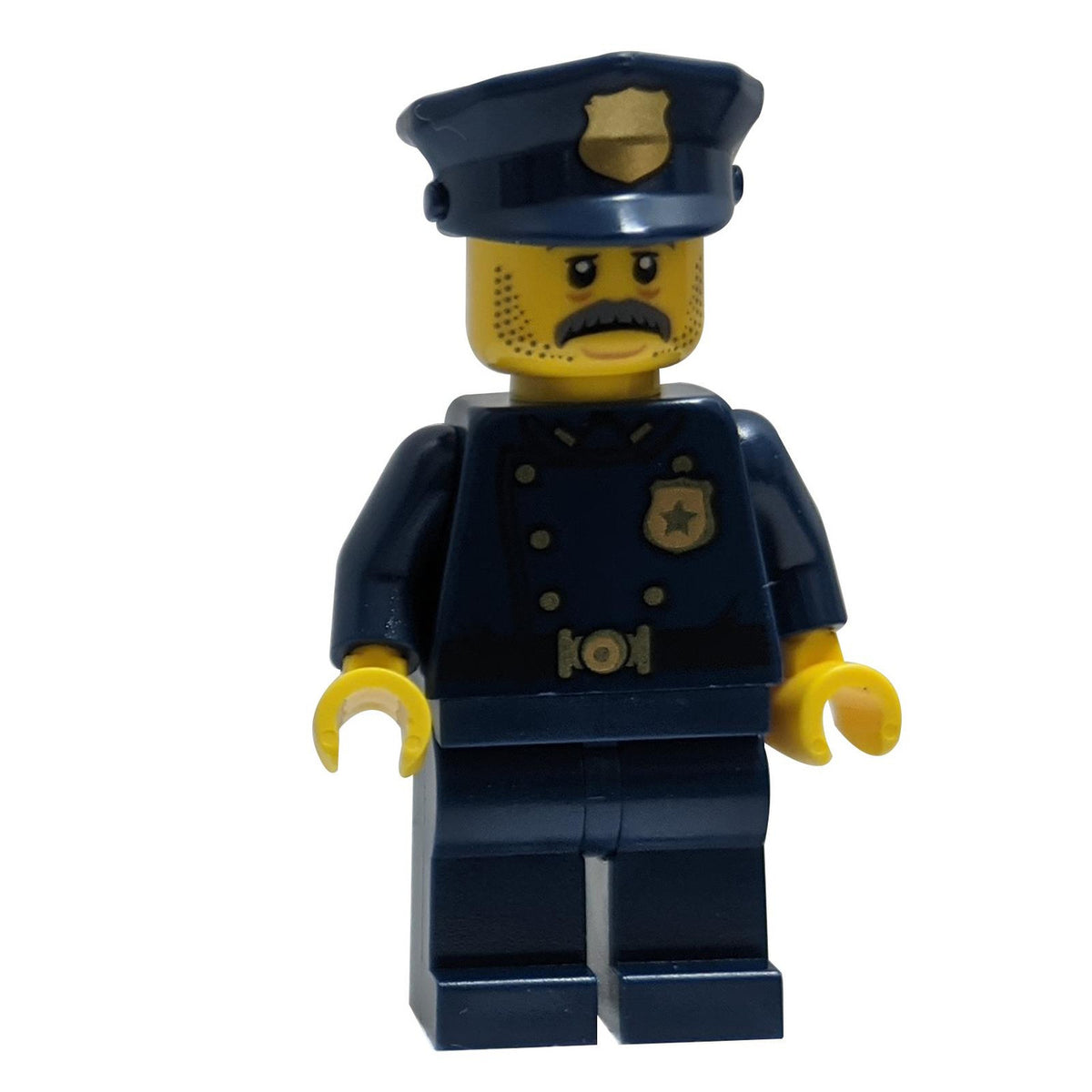 LEGO 1940s Era Police Officer minifigure twn404 with moustache and stubble.