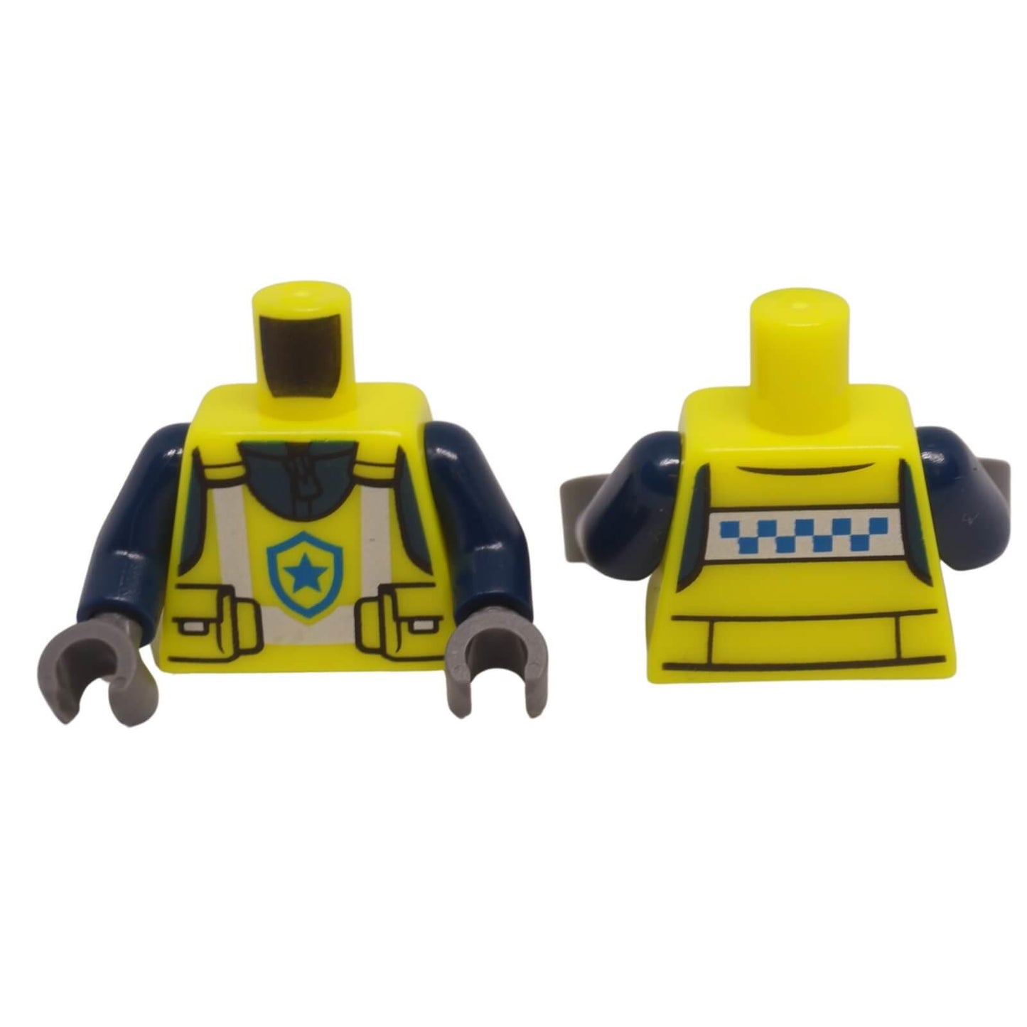 LEGO police safety vest torso with star badge and utility pouch pattern 973pb5511c01