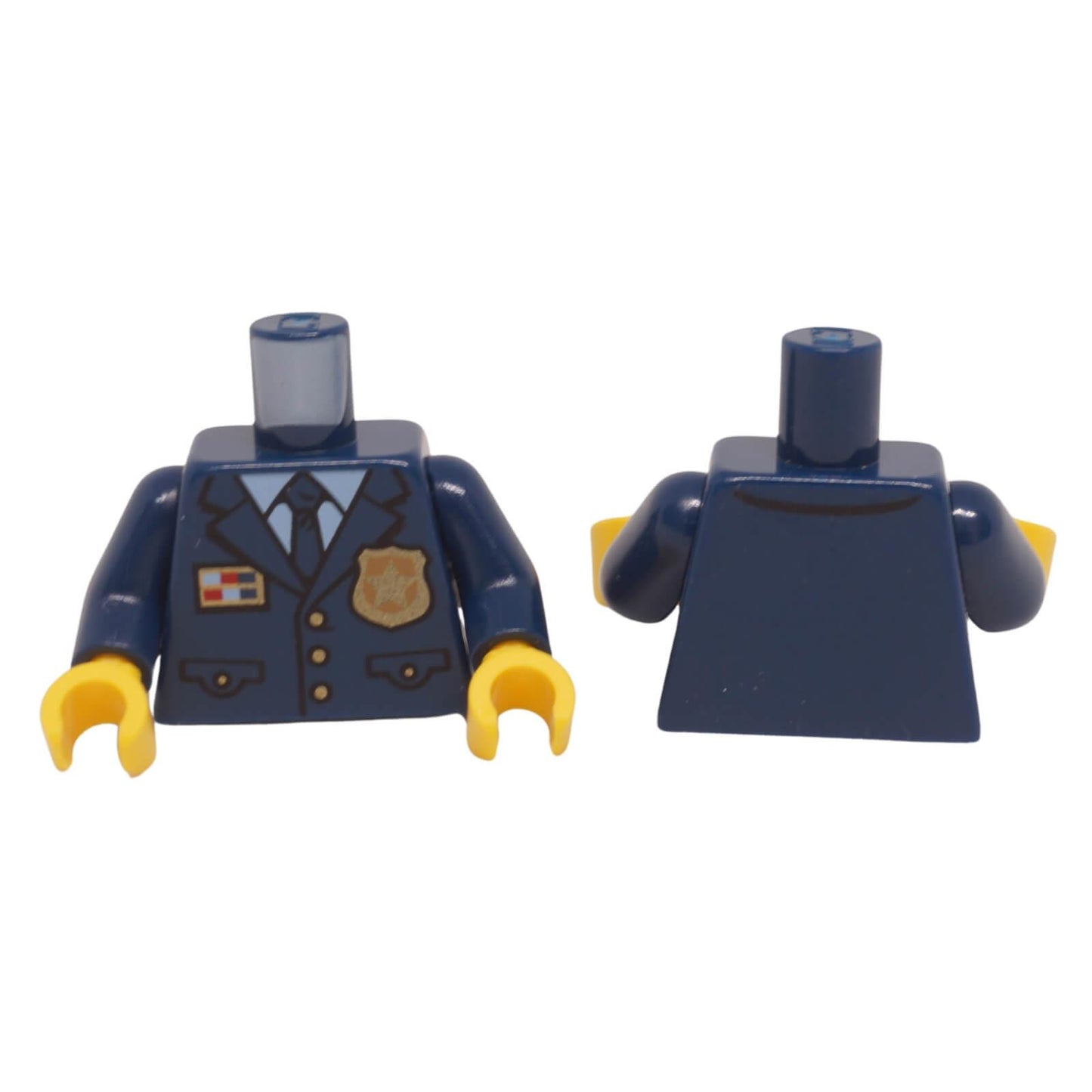 LEGO police uniform torso with star badge tie and pocket pattern 973pb3772c01