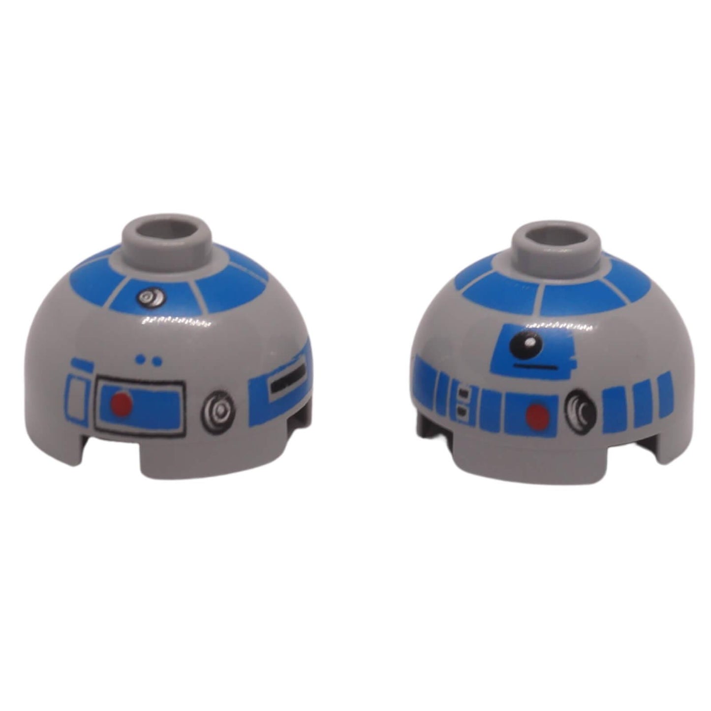 LEGO R2-D2 printed 2x2 dome piece 553pb004 with blue panel design