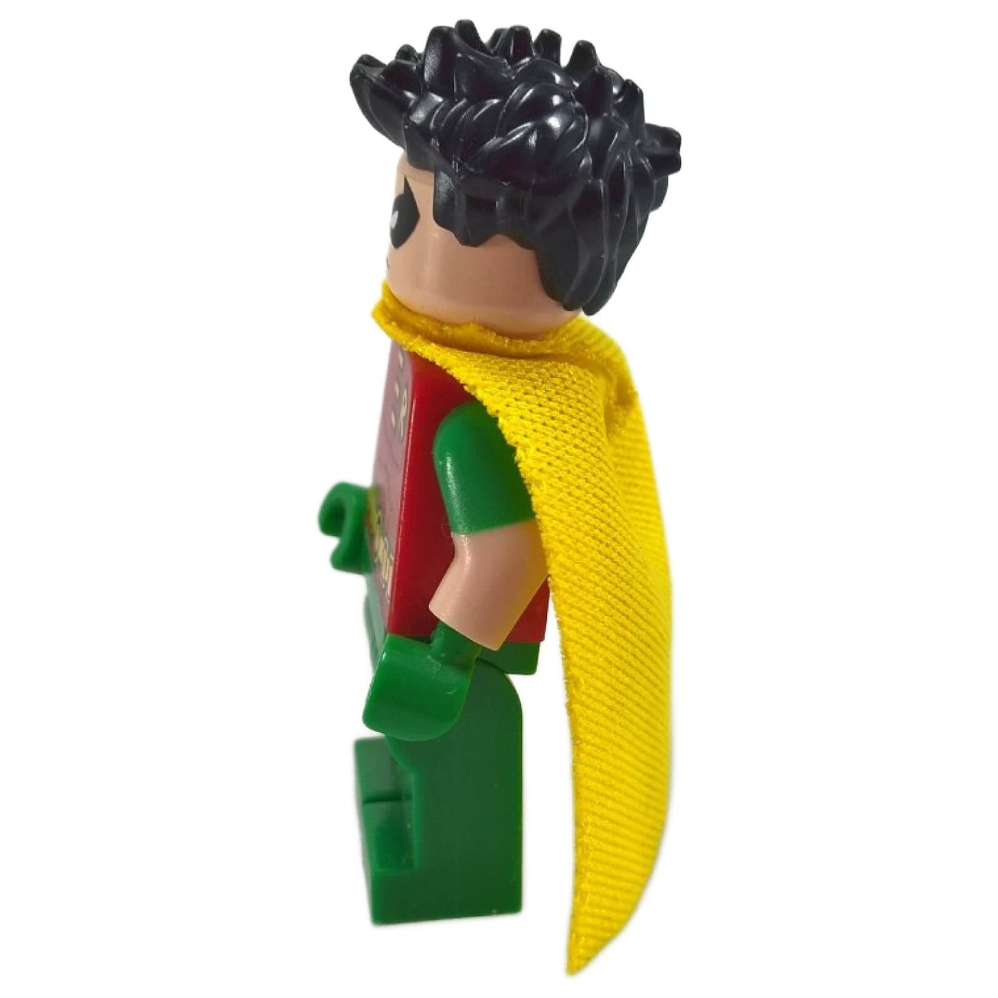 LEGO Robin minifigure sh0200 side view yellow cape
