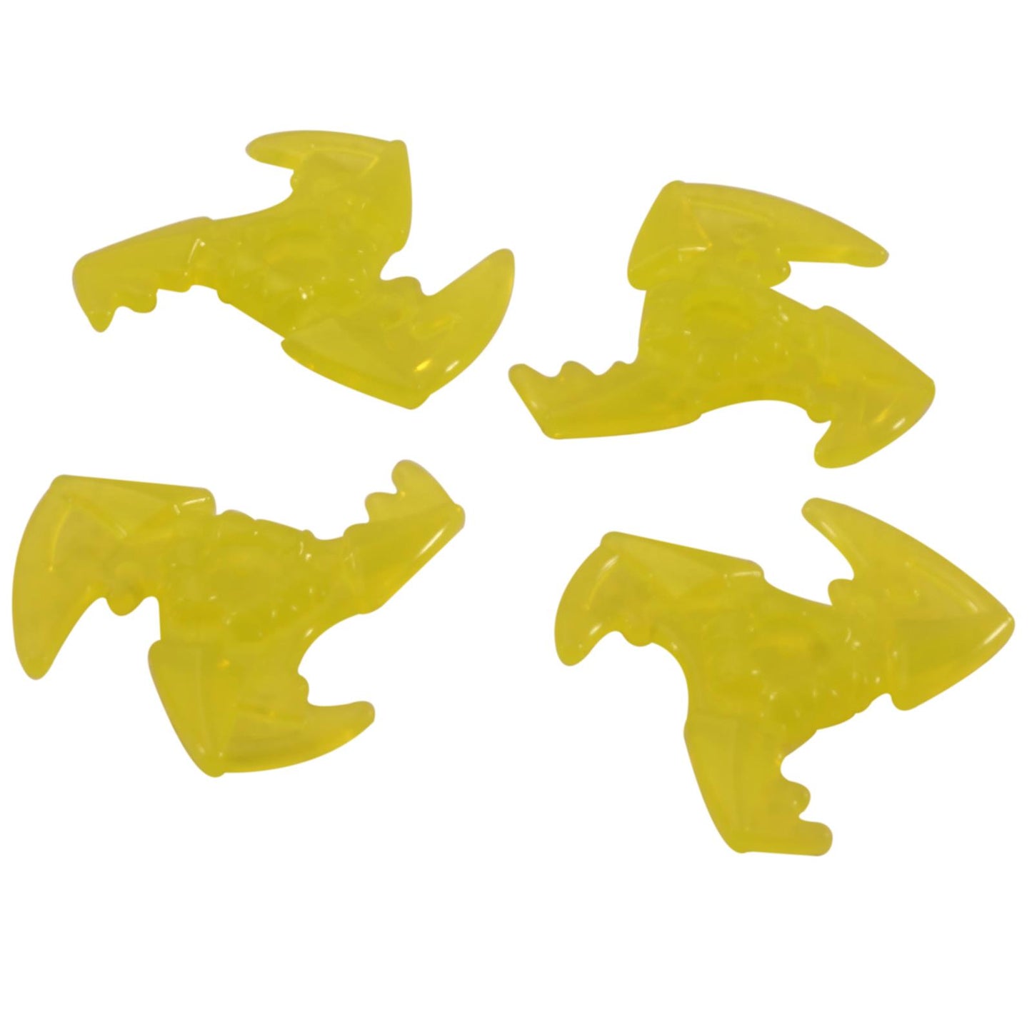LEGO® shuriken throwing star 73766a with trailing energy effect in trans-neon green