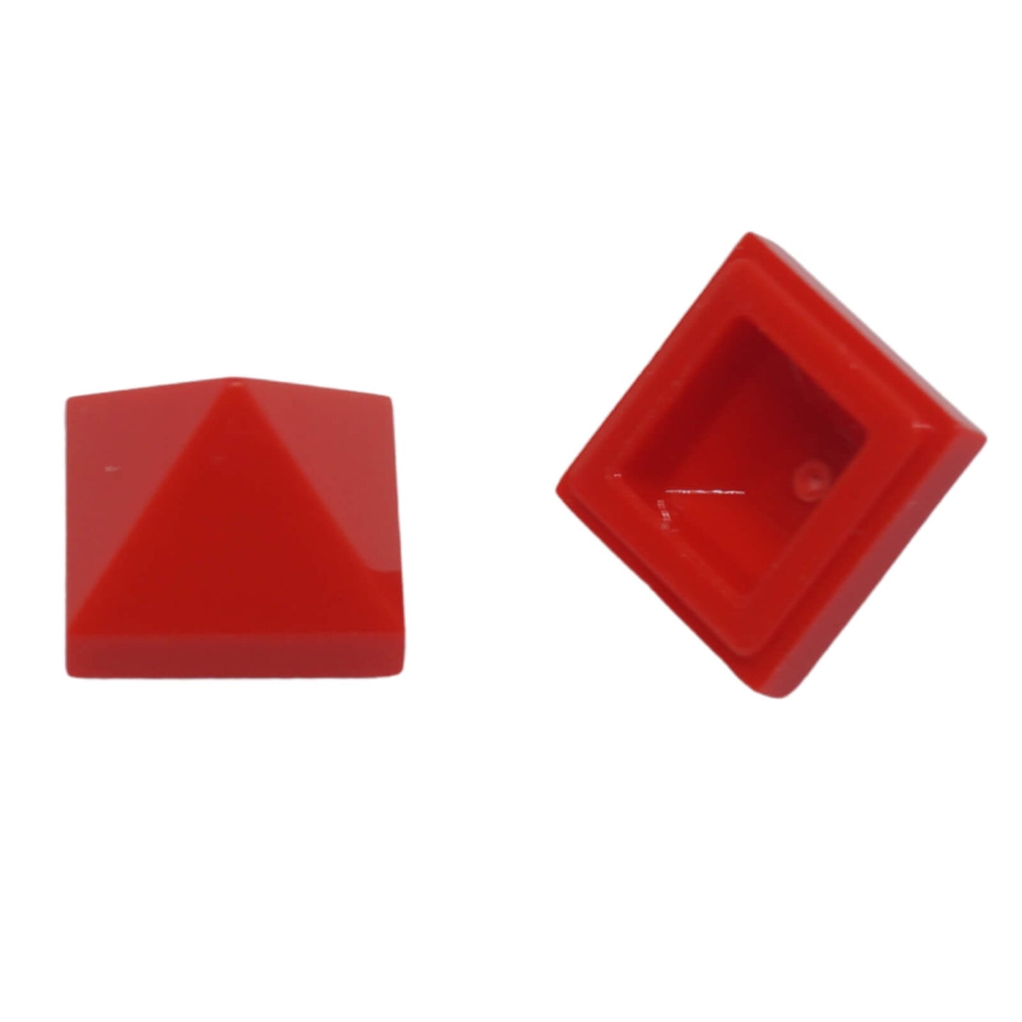 LEGO slope 45 1x1 quadruple convex pyramid part 22388 red