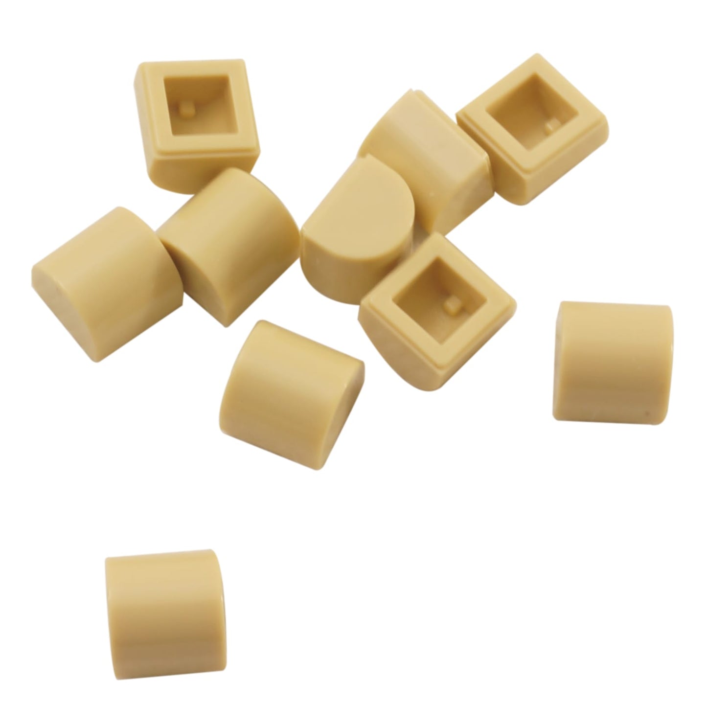 LEGO® élément de pente courbe 1 x 1 x 2/3 double courbe, surface lisse et arrondie pour le détail et la mise en forme, couleur beige