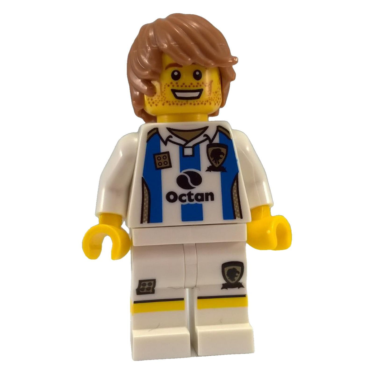 LEGO® Soccer Player Series 4 col059 minifigure in blue and white Octan football kit