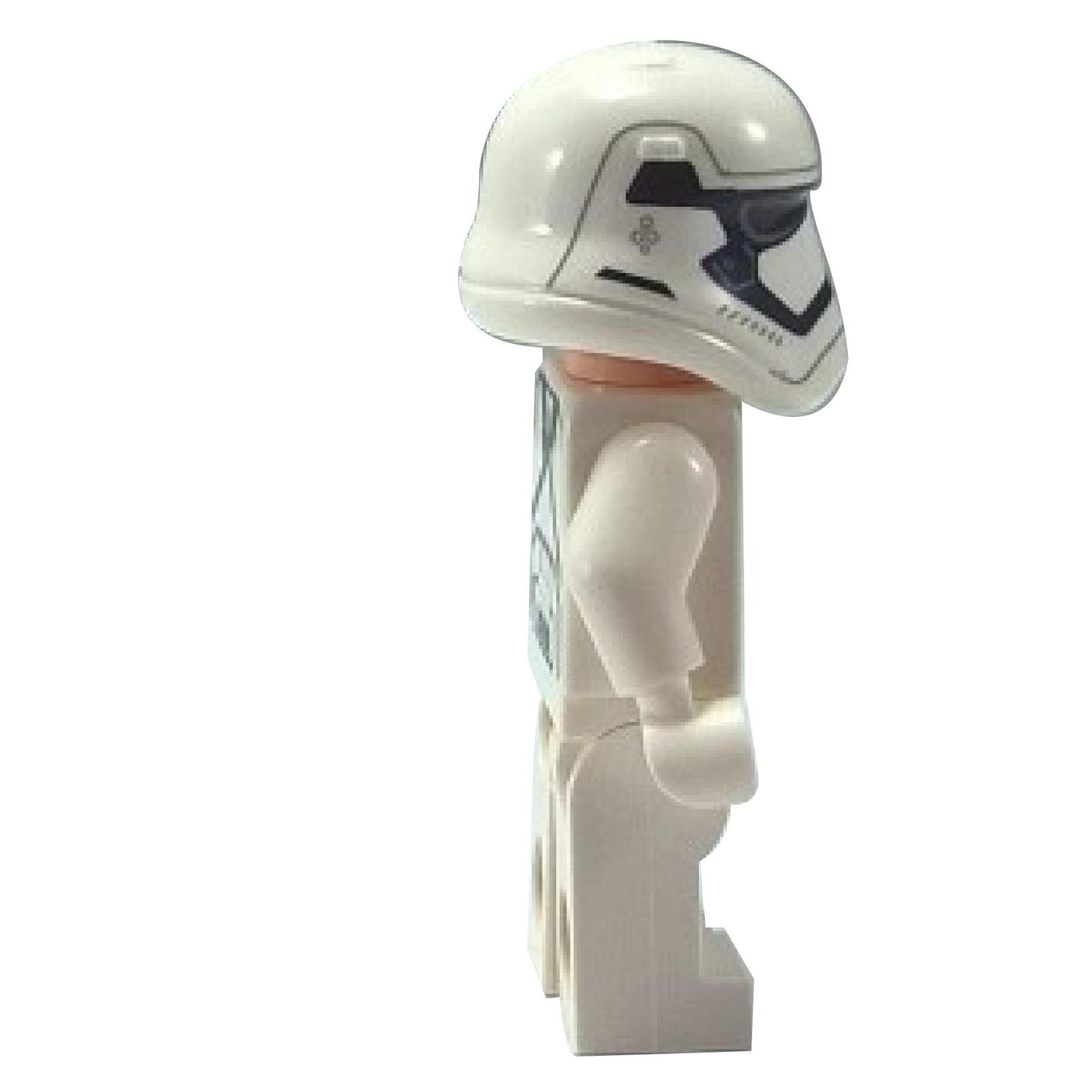 Back view of LEGO® Star Wars First Order Heavy Assault Stormtrooper Minifigure (sw0695) showing printed armor and backpack attachment details.