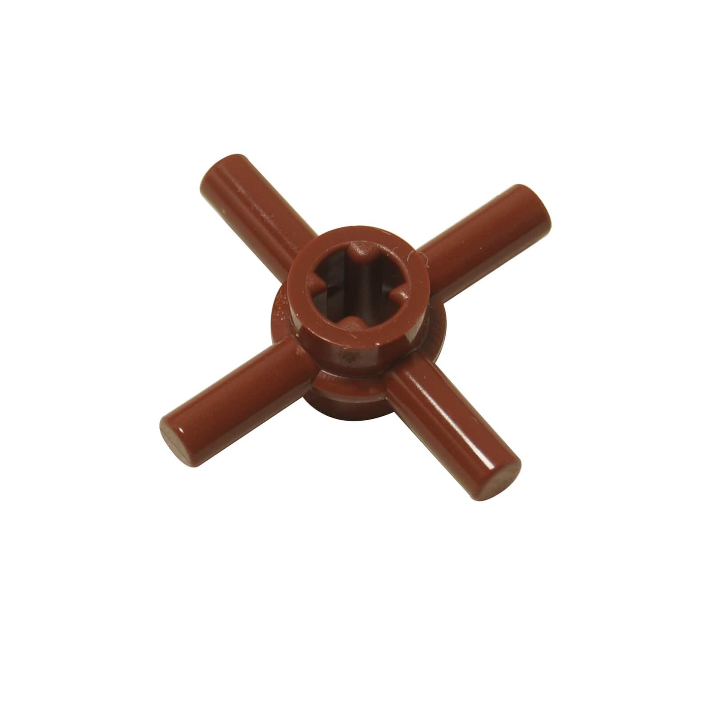LEGO® Hub de conectare ax cu tehnică, element de îmbinare compact pentru axe și ansambluri rotative, culoare maro-roșcat