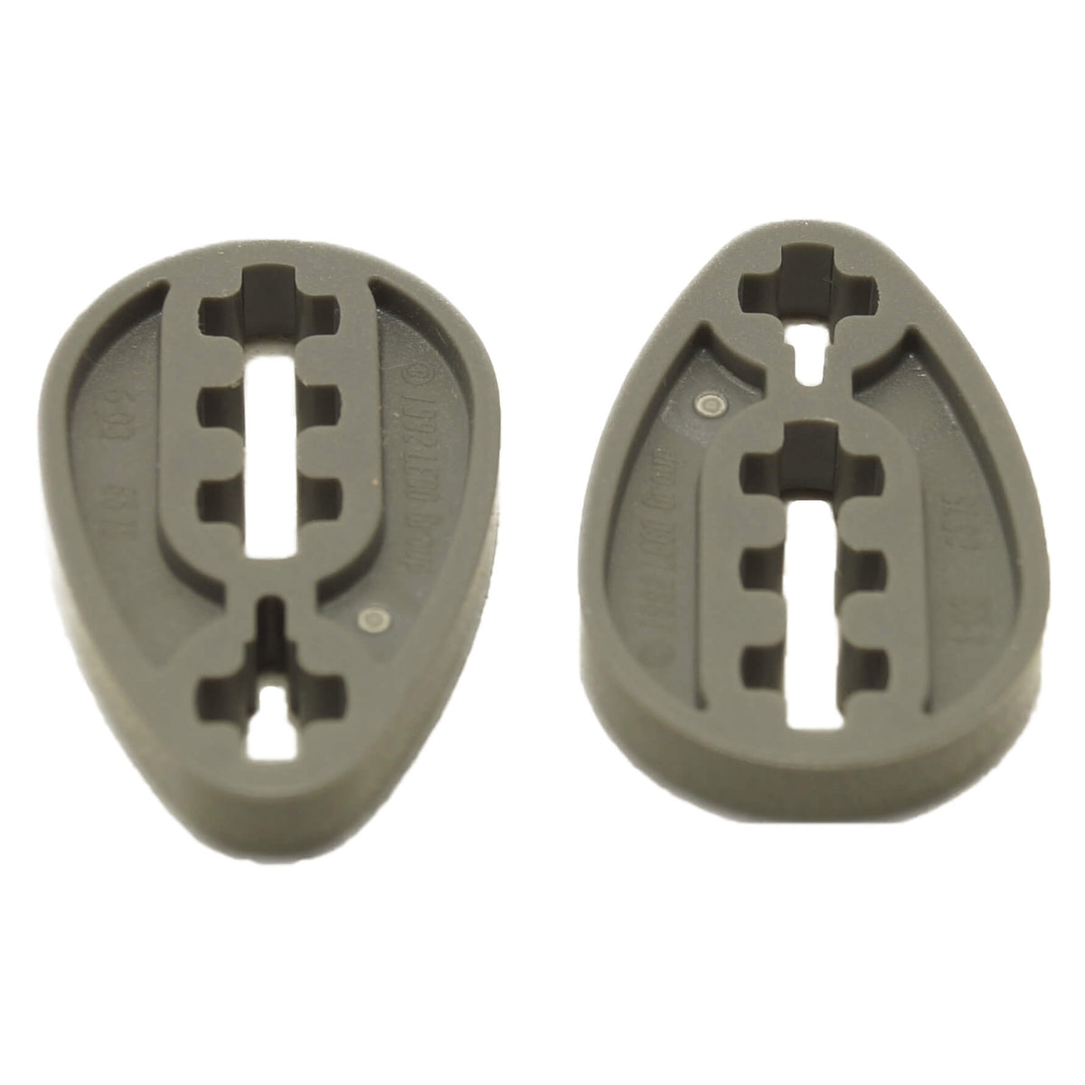 LEGO Technic Cam 6575 in Dark Bluish Gray showing axle connection openings and rounded cam profile