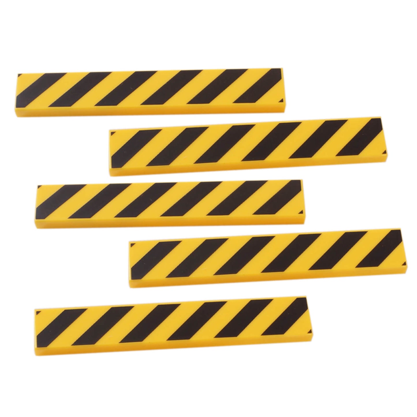LEGO Tile 1 x 6 with Danger Stripes Pattern 6636pb160