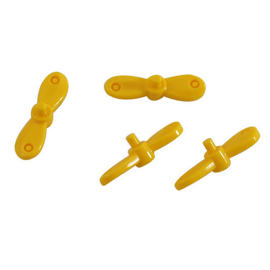 LEGO® tiny two-blade propeller with small pin part 54568 in yellow