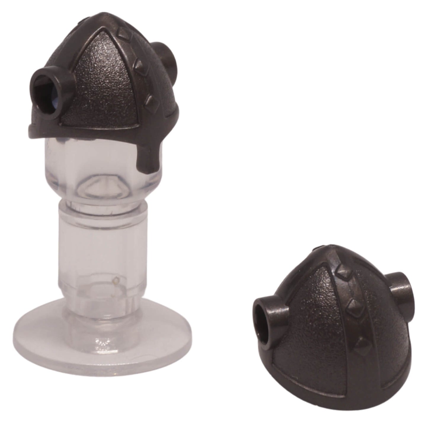 LEGO® Viking Helmet x1533 in pearl dark gray with side holes and raised band detail