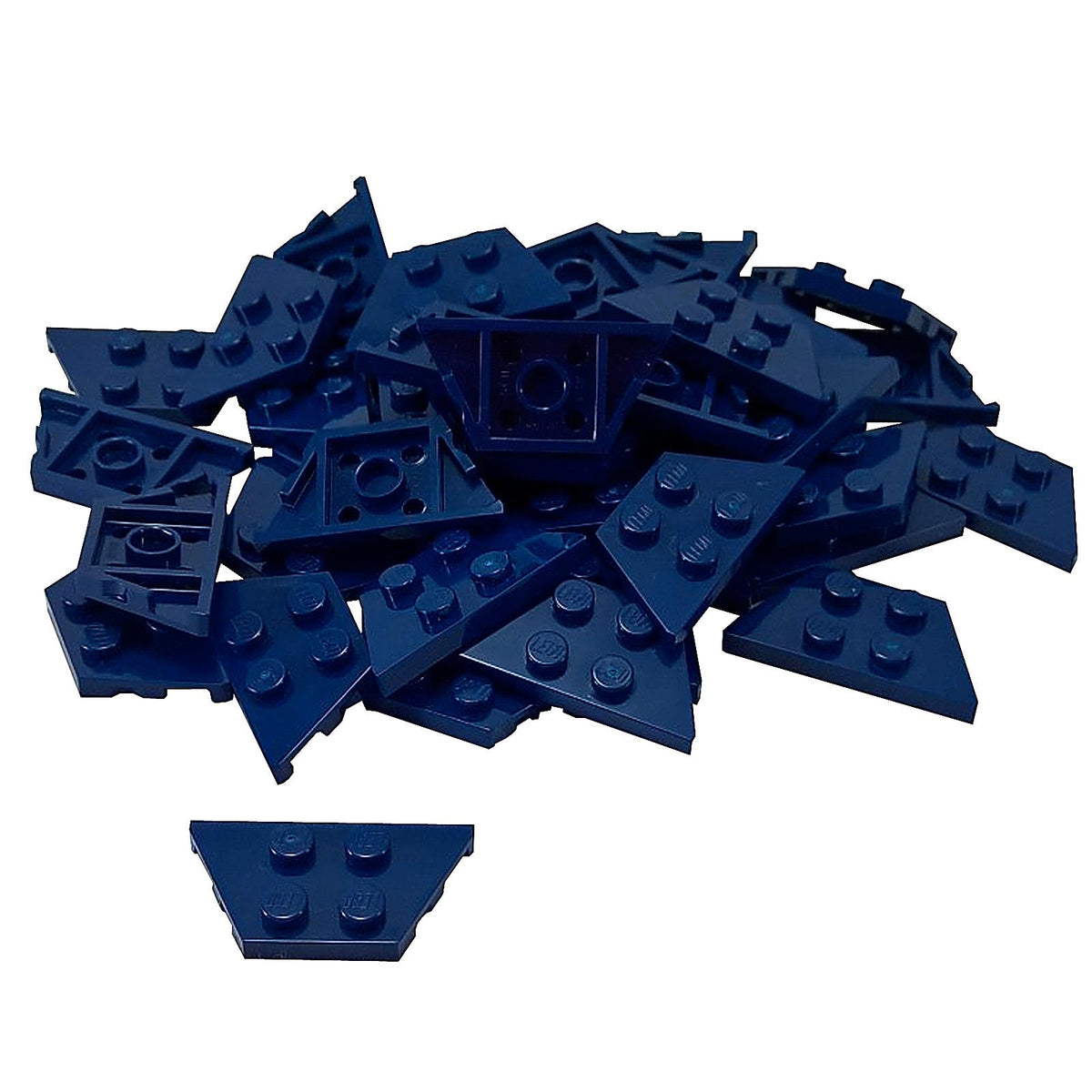 LEGO® Wedge Plate 2 x 4 Part 51739 in dark blue
