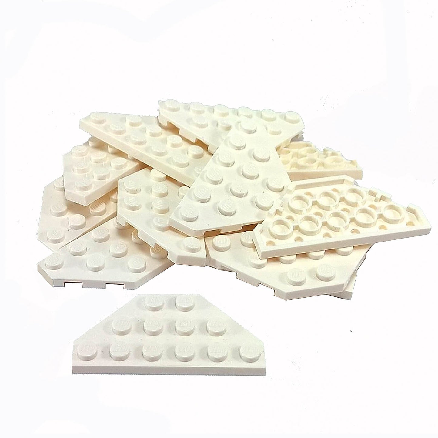 LEGO Wedge Plate 3 x 6 Cut Corners 2419 white