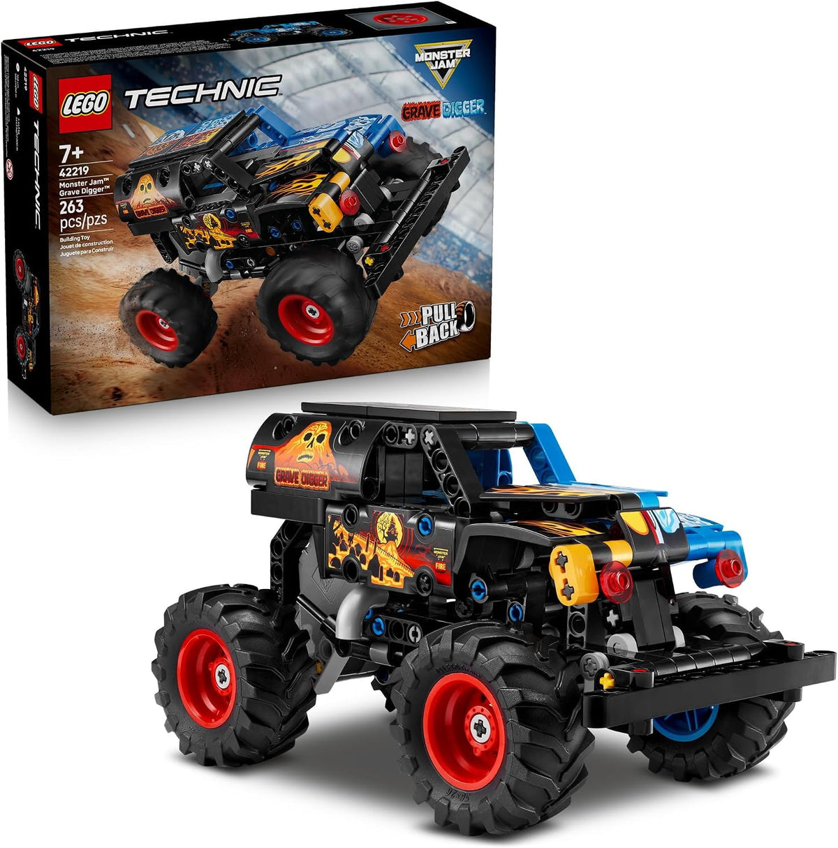 Monster Jam Grave Digger Fire and Ice 42219