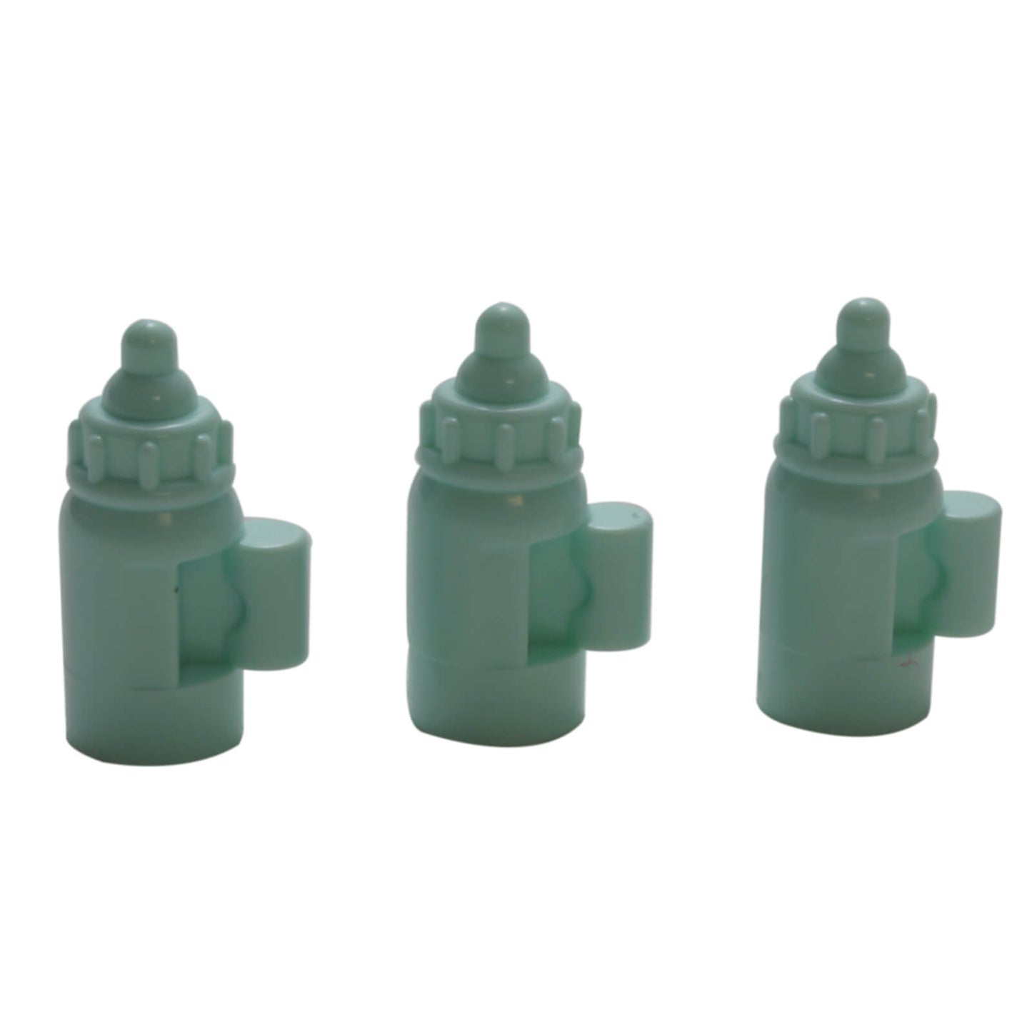Light aqua LEGO® baby bottle accessory 18855 with moulded handle