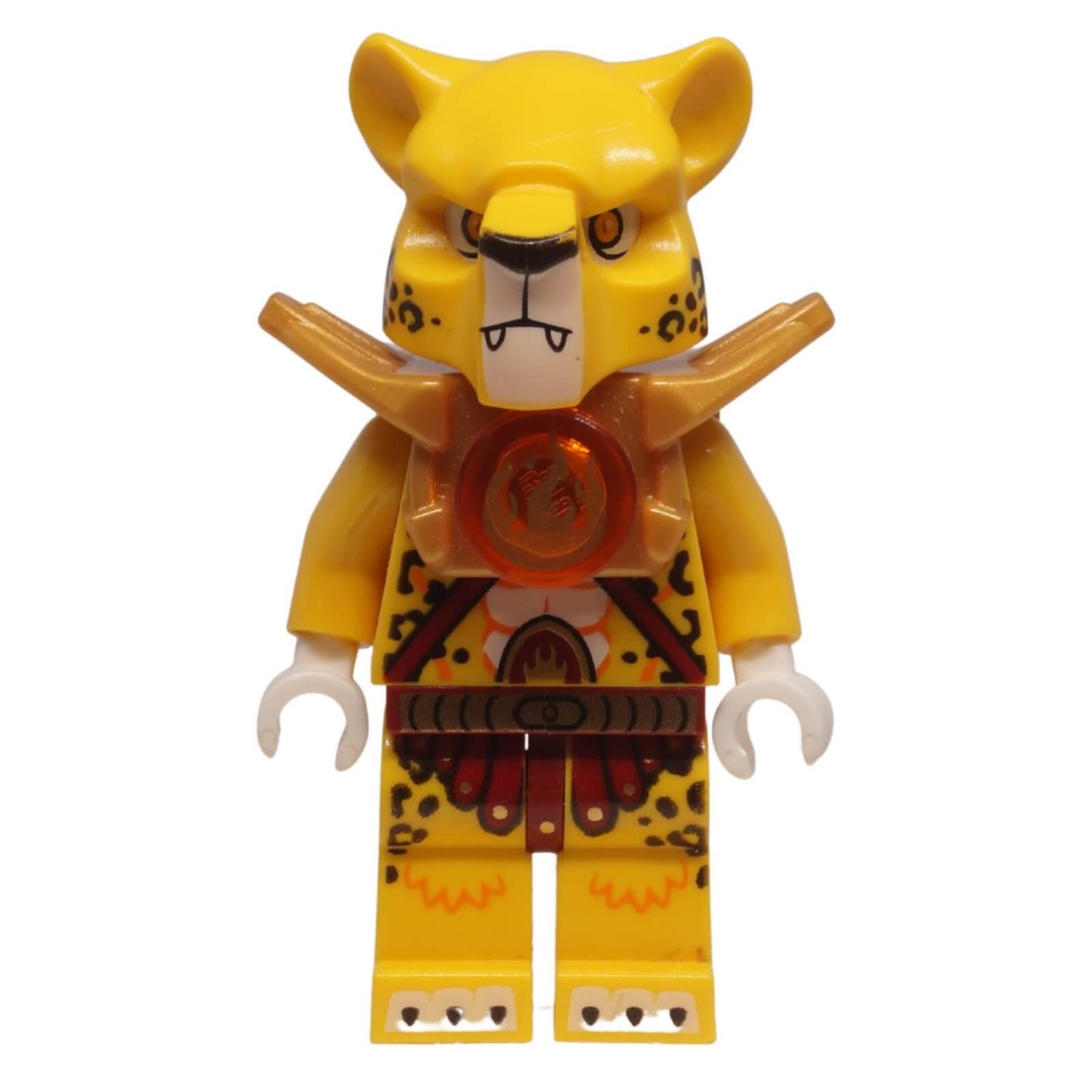 LEGO Legends of Chima Lundor Fire Chi minifigure loc148 with armor and Tiger Tribe design