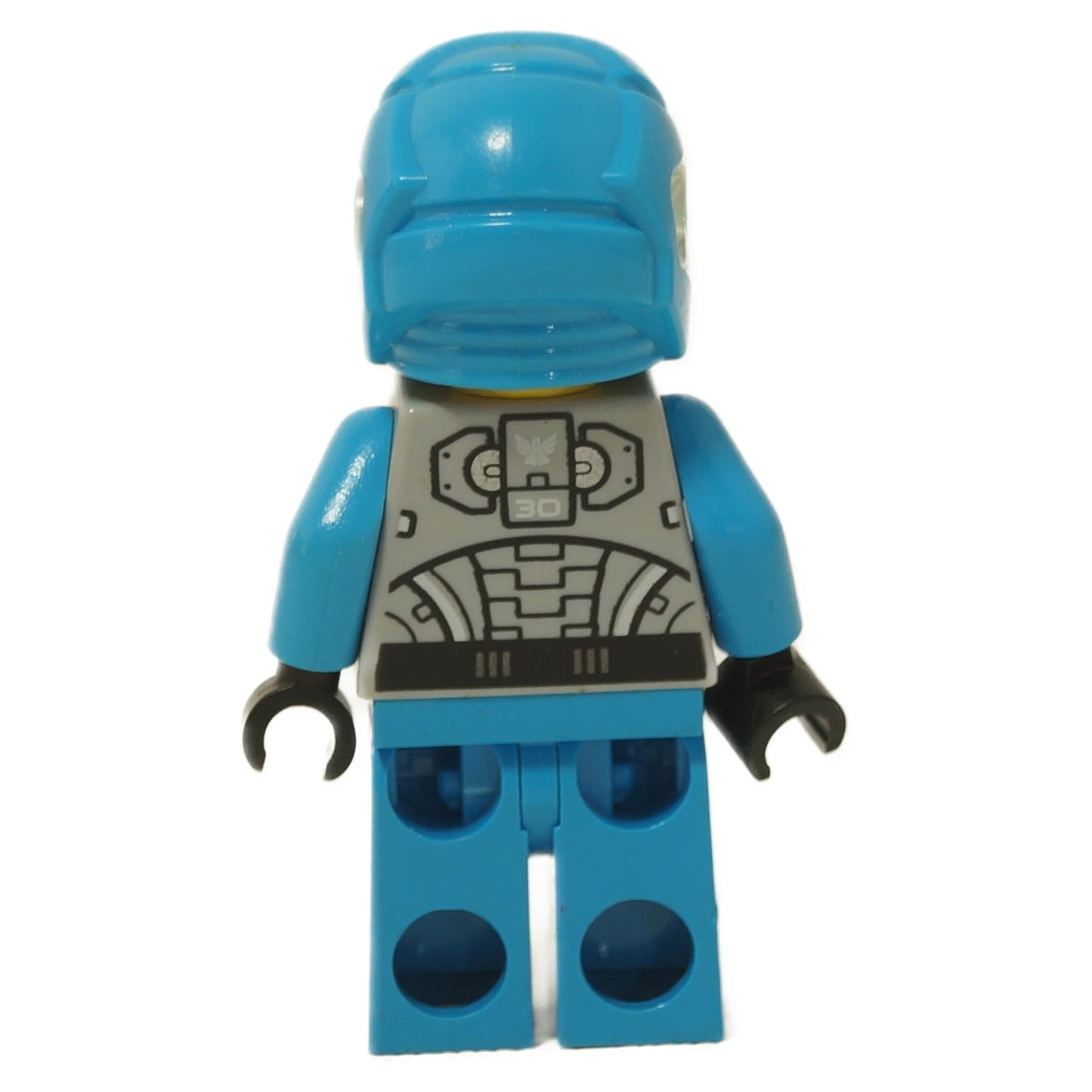 LEGO® Max Solarflare minifigure with space-themed outfit and detailed torso print back view
